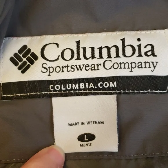 Columbia Men's Waterproof Red Gray 3/4 Zip Pullover Jacket/Windbreaker, Size L - Picture 9 of 11